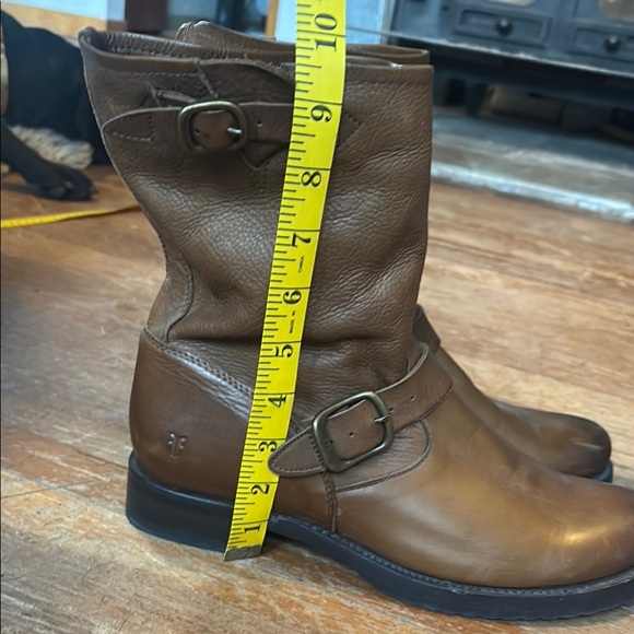 Frye Brown Leather Combat Boots - Picture 10 of 10